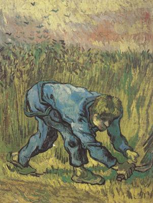 Vincent Van Gogh Reaper with Sickle (nn04) china oil painting image